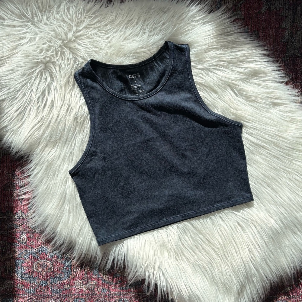 ⚡️SOLD ⚡️girlfriend collective • Midnight ReSet Crop